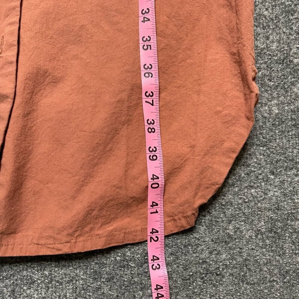 Shades Of Grey By Micah Cohen Womens Shirt Dress Pink Belted Midi Utility XS - Picture 6 of 9